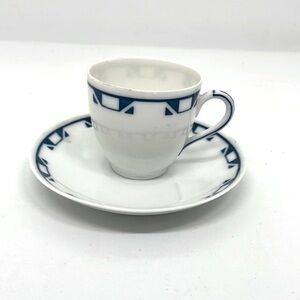 Saxony collectible porcelain tea cup and saucer or espresso set